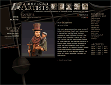 Tablet Screenshot of american-artists.com